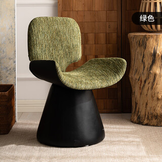 Zailu makeup chair, italian style light luxury, girl's bedroom cloakroom, manicure, red swivel stool, dressing table chair, green high-definition linen and leather swivel complete delivery to your door