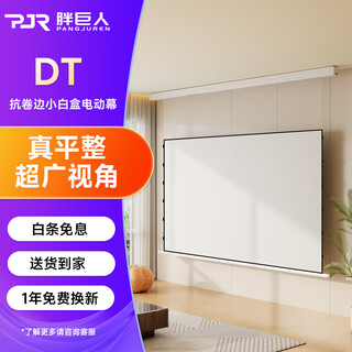 胖巨人投影幕布DT悬浮光子幕布120英寸16:9隐藏式智能升降电动幕布家用办公左右电源投影屏幕【包安装】