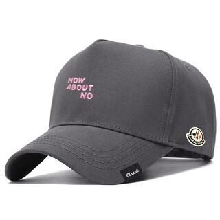Mongolian piano casual baseball cap for men and women, same style peaked cap, fashionable and versatile sun visor, trendy, loose and versatile, couple and student, gray