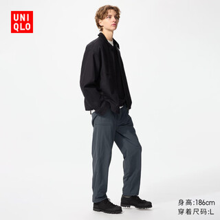 Uniqlo men's and women's warm casual trousers/casual pants regular style 25 autumn and winter new style 479375 07 blue gray l /175/88a