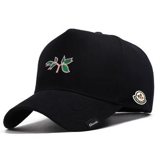 Men's and women's men's and women's piano fashionable baseball caps, sun shade, face revealing, small versatility, four seasons, large head circumference, warm hat, black