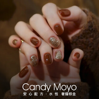 Candymoyo non-toxic, healthy, no-bake, quick-drying nail polish, manicure, non-tearable, non-fading, long-lasting, 2-piece set of hand and foot nail polish