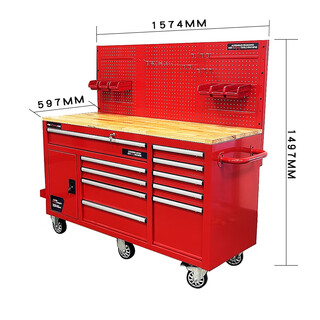 Jiang zhiai maiha european and american tool cart cart heavy-duty workshop auto repair mobile maintenance tool cabinet multi-function cart 1574*597*1497 red