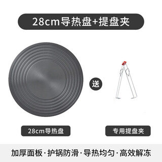 Tyzayr japan's high-end heat conduction plate gas stove household thawing heating insulation plate fire insulation pad heat conduction plate anti-28 cm 15 seconds rapid heating even heating + anti-scalding clip thermal thawing plate dual-purpose plate