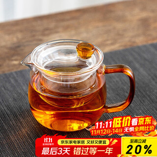 Yaji glass teapot, high temperature resistant and thickened, household filtered liner, tea water separation teapot