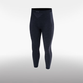 Uto merino wool quick-dry ski jackets, warm and fashionable sports black and gray pants (men's style) xl