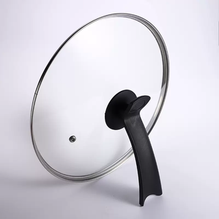 Yusenyi thickened stainless steel pot lid household cooking pot lid electric heating pot lid household horse spoon lid frying pan non-stick pot lid 32cm stand-up handle model