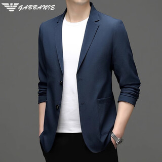 Ax armani casual suit for men spring and autumn thin brand korean version business men's suit jacket for men blue m 170
