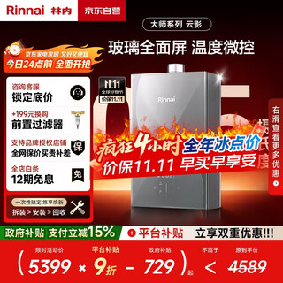 Rinnai master series 16l gas water heater household water servo constant temperature water heater six-drive constant temperature 0.5 temperature adjustment 16gd73 (jsq31-gd73)