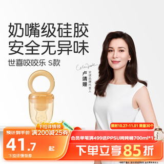 Shixi bites bites for babies 4 months and above to eat fruits. food-grade fruit and vegetable teether bags. new and old food supplements are randomly distributed.