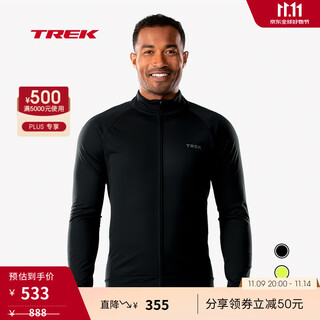 Trek circuit softshell windproof and waterproof soft and warm softshell cycling jacket black s