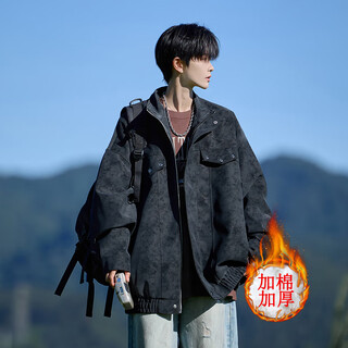 Shelley jones american retro pu leather jacket men's autumn new loose trendy high-end handsome jacket clothing black cotton xl recommended 125-135jin jin equals 0.5 kg