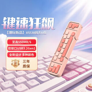 Xiaoxin xs530 solid-state u disk dual interface typec solid-state high-speed mobile phone u disk 1tb xs530 colorful pink 550mbs