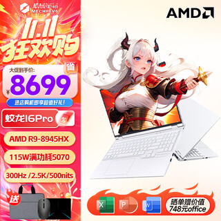 机械革命（MECHREVO）蛟龙16pro  2025新款锐龙R7HX满血5060游戏本16英寸高刷电竞笔记本电脑 R9-8945HX|满血5070|32G+1TB