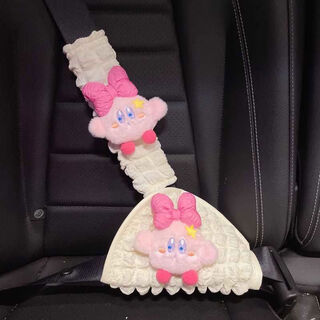 Litian automobile child seat belt adjustment fixer anti-strangle neck protective cover cute cartoon safety belt decorative shoulder pad bubble new star bi shoulder pad + protective cover no specifications