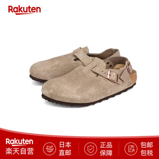 Birkenstock men's and women's sandals suede slippers tokio rubber cork insoles 1028359 japan direct mail brown eu41-26.5 (regular version)