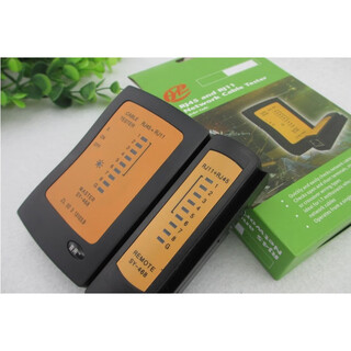 电脑配件测线仪RJ11/RJ45测线仪电话线网线测线仪 测线仪黑色