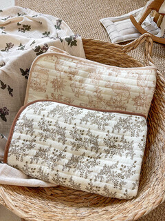 Baby diaper pad, pure cotton, waterproof, washable, large size, breathable, menstrual aunt pad, children's overnight baby diaper pad, beihai hibiscus + senyu xilu - 2 packs, autumn and winter quilted style, 70x90cm