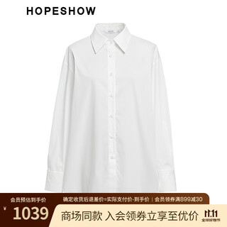 红袖（hopeshow）2025秋季新款女装 立体花卉捏褶拼接单排扣翻领A字短裤套装 本白001 XS