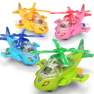 夜市地摊拉线牵绳动物玩具儿童电动小螃蟹宝宝拉着走路小孩子牵引 万向小飞机随机一款 标配：送牵绳+3节5号电池