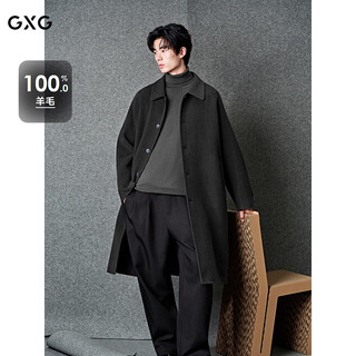 Gxg men's dark gray raglan sleeve commuting long coat winter new product gx264012 dark gray xl