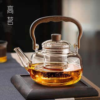 Gaoming glass teapot high temperature resistant thickened water boiling teapot household electric ceramic stove special teapot mingxiang teapot 1100ml