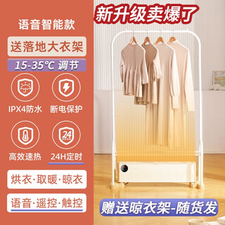 Pioneer (singfun) voice clothes drying rack heater bathroom household clothes dryer dryer baseboard electric heater gas dtj-t18r voice intelligent remote control
