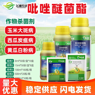 Basf germany kairun pyraclostrobin corn cucumber downy mildew leaf spot anthracnose powdery mildew pesticide fungicide 100ml