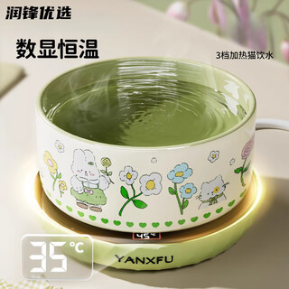 卉亦暮（huiyimu）恒温猫咪饮水机酸奶机加热保温喝水碗猫碗陶瓷狗狗喂水饮水器宠物 质量检测 安全保驾护航