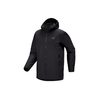 Arc teryx saber insulated midlayer hooded zipper long sleeve jacket men's black/black 2xl
