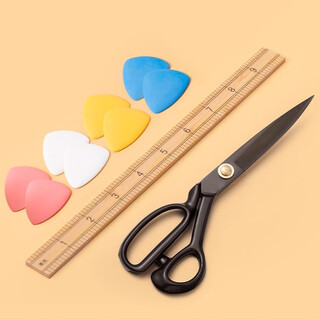 Ruoxuan tailor scissors special large clothing scissors for making clothes painting powder ruler sewing accessories tools 9-inch tailoring scissors + ruler + painting powder