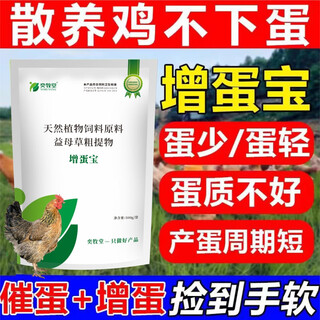 Yimutang zengdanbao feed additive for chickens, ducks and geese, egg-increasing artifact, many eggs, large shells, good shells and hardness 500g/bag zengdanbao 1 bag