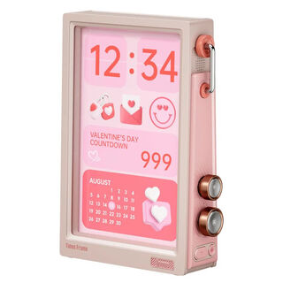 点音时光之界悬浮相框桌面智能摆件情侣礼物 粉色 点音时光之界TimesFrame