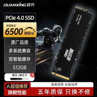 铨兴（QUANXING）酷芯客 512GB SSD固态硬盘 AI PC存储配件 M.2接口 2280（NVME协议）PCIe4.0 读速7000MB/s P402