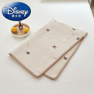 Disney cotton double-layer gauze baby changing pad waterproof and washable pure cotton breathable baby sheet overnight diaper aunt mattress waterproof model - plaid dog rice cotton double-layer gauze changing pad 50x75cm