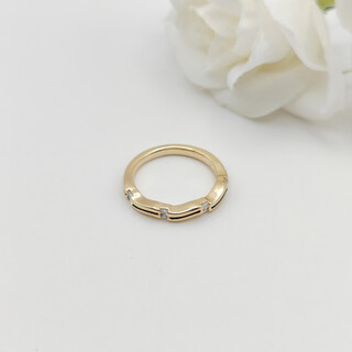 Xuping xuping jewelry personalized simple black gold color girls ring commuting daily versatility x001234378 5#