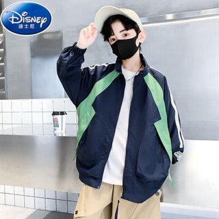 Disney boys' jackets spring and autumn student clothes large boys autumn long-sleeved casual children's jacket trendy 9-15 years old navy navy 170 recommended age 14-15 years old height 160-170 weight 90-105 jin jin is equal to 0.5 kg