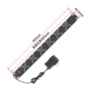 Miyi customized network cabinet cooling fan 19-inch cabinet blind plate lightning protection design 2u3u high wind power 220v fan 1u metal fan blind plate