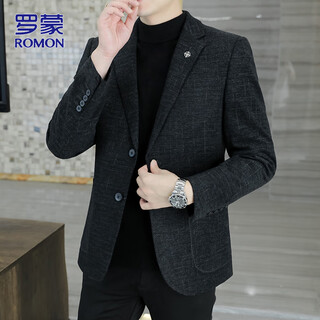 Romon suit men's autumn and winter business professional formal casual suit men's wedding groom dad's dress jacket