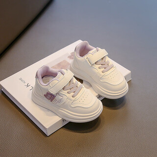 Tyrannis' same-quality children's white shoes, autumn new girls' soft-soled boys' shoes, breathable children's sports shoes, purple soft non-slip shoes 22