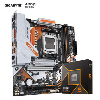 技嘉主板CPU套装战鹰B850M FORCE WIFI6E+AMD 锐龙 5 9600X处理器