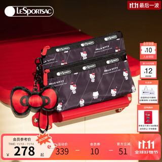 Lesportsac hellokitty cooperation series bags women’s bags clutches cosmetic bags gifts for girls play with hello kitty