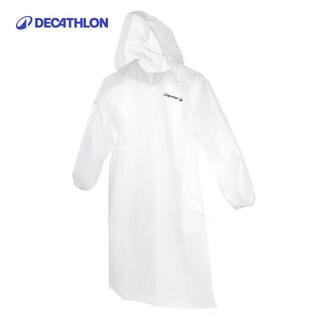 Decathlon fishing folding raincoat for adults transparent long full body waterproof portable men and women outdoor non-disposable-1803104