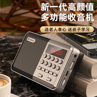 山水（SANSUI）收音机2025新款插卡音响播放器多功能蓝牙音箱FM广播无线迷你便携式老人户外随身听唱戏机评书机 V55【插卡收音机音箱】 【FM调频收音】带32G歌曲版