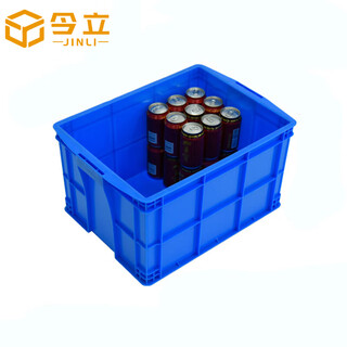 Jinli plastic turnover box 520*380*290 thickened logistics box industrial storage and sorting box plastic basket material box can be customized