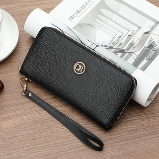 Crocodile shirt first layer cowhide simple women's long wallet exquisite clutch bag card holder birthday gift 3091