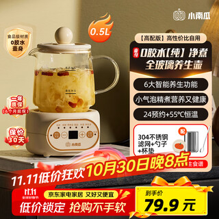 Small pumpkin health pot multifunctional fully automatic tea maker mini household kettle electric kettle thermostatic kettle teapot home appliance teapot water boiler decocting medicine kettle kettle glass kettle top version with filter + coaster + spoon 0.5l