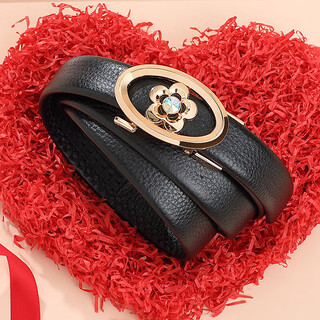 Crocodile shirt fashion women's belt automatic buckle first layer cowhide suit simple belt gift 4251