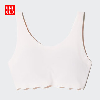 Uniqlo children's clothing girls airism bra vest short girl bra development period underwear new 478179 00 white l /160cm