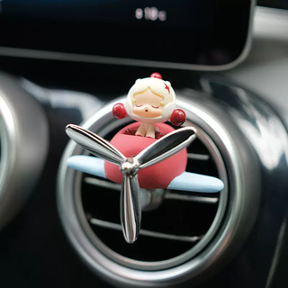 Yusenyi car aromatherapy perfume car air conditioner air vent clip fragrance high-end cute doll pilot car goods sp dream seeker red and blue aircraft vent aromatherapy 1g